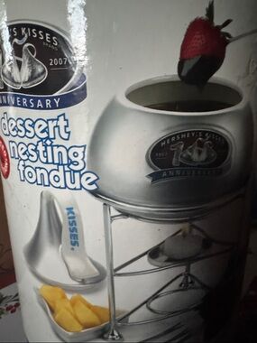 Silver Dessert Nesting Fondue Set - 100th Anniversary Edition (Hershey’s)